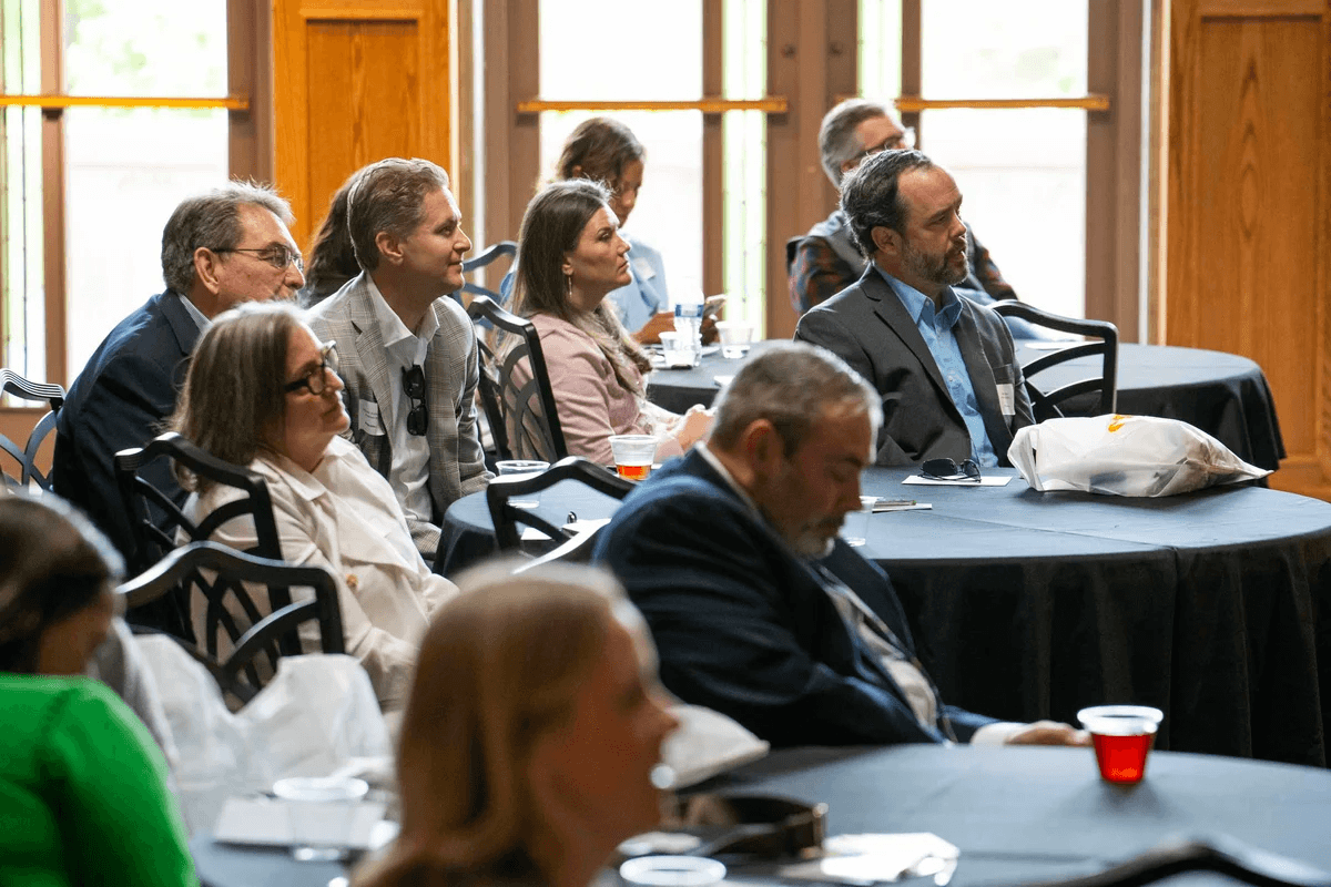 Colorado event attendees listening intently.
