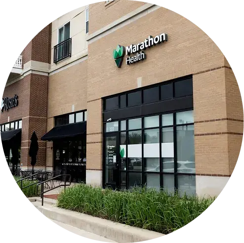 Exterior of a Marathon Health network health center.