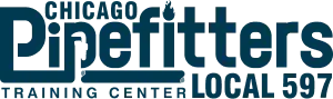 Chicago Pipefitters Local 597 logo.
