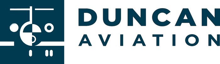 Duncan Aviation logo.