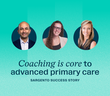 Webinar: Making healthy behaviors stick — why coaching matters, Sargento success story with three speaker headshots.