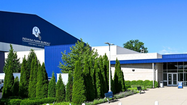 Exterior of the Indiana Farm Bureau Football Center, site of the Indiana roundtable.