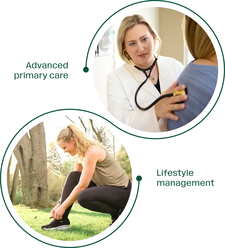 Lifestyle management and advanced primary care.