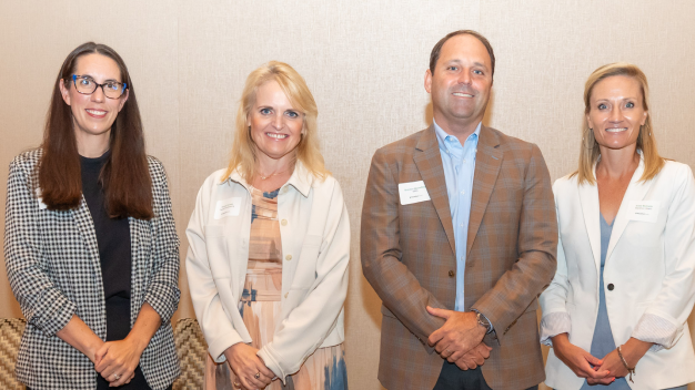 Amanda Barefoot, Pamela Genske, Brandon Moorefield, and Krista Beckwith at the roundtable.