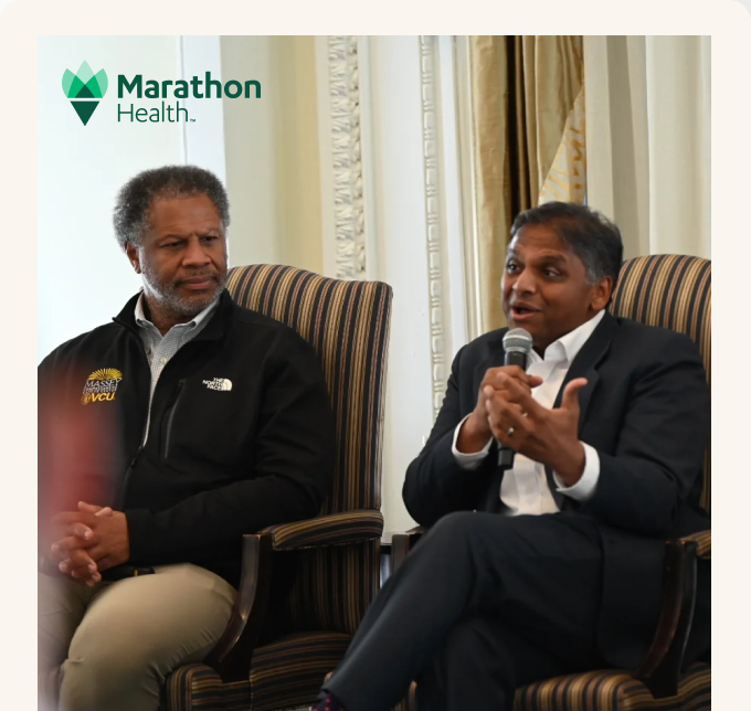 Panelists speaking at the Virginia workforce health roundtable.