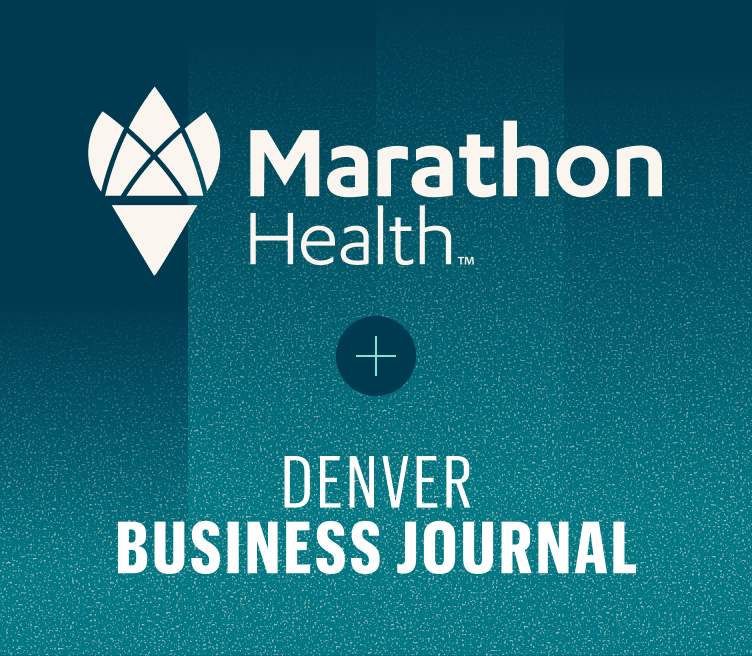 Marathon Health and Denver Business Journal logos. 