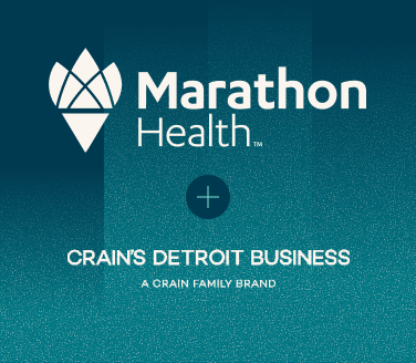 Marathon Health and Crain's Detroit Business logos.