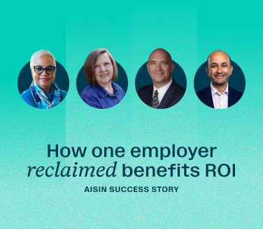 Webinar: Unlocking ROI with advanced primary care — AISIN success story with four speaker headshots.